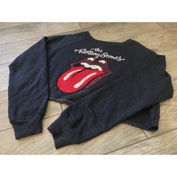 Bravado Sweaters - Rolling Stones Cropped Sweater